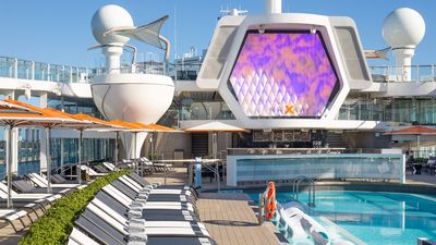The pool deck on the new Celebrity Xcel.