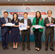 Welcome to Hong Kong: (L-R) Colin Kerr, SVP, Entertainment, StarDream Cruises, Michael Goh, president, StarDream Cruises, Anges Ho, acting deputy commissioner for Tourism Commission,Colin Au, CEO & executive director, StarDream Cruises, Marilyn Tham, general manager, Mega Events, MICE & Cruise of Hong Kong Tourism Board, Tommy Tam, chairman of Hong Kong Travel Industry Council and Ling Sit, AVP – Sales, StarDream Cruises.