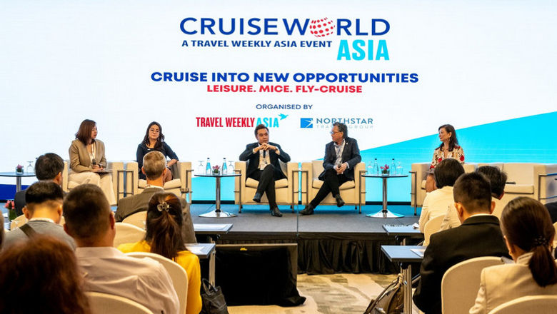 From left: Travel Weekly Asia’s Xinyi Liang-Pholsena; Go City’s Dawn Jeremiah; EU Holidays' Ong Hanjie; Apple Vacations Dato Sri Koh Yock Heng; Travel Weekly Asia’s Irene Chua