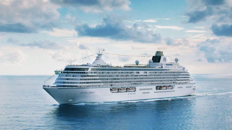 The Crystal Serenity's 140-day cruise visits Mexico, Central America, South America, French Polynesia, New Zealand, Australia, Southeast Asia, China, South Korea, Japan, and Alaska.