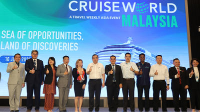 VIPs and industry leaders take the stage at CruiseWorld Malaysia 2025, held for the first time in Penang on 10 June 2025.