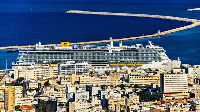 The cruise port in Haifa, Israel.