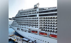 Italian police charge six after MSC Divina’s PA system was hacked.