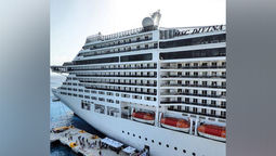 Italian police charge six after MSC Divina’s PA system was hacked.