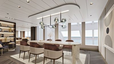 Premier Owner's Suites in The Haven by Norwegian to be expanded to three-bedrooms with renovated living areas, outdoor balcony, and separate dining room overlooking The Haven Horizon Lounge.