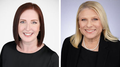 From left: Laura Hodges Bethge and Lisa Lutoff-Perlo