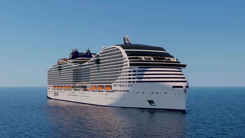 MSC World Asia’s sailings include ports of call in Barcelona, Marseille, Genoa, Civitavecchia, Messina, and Valletta.