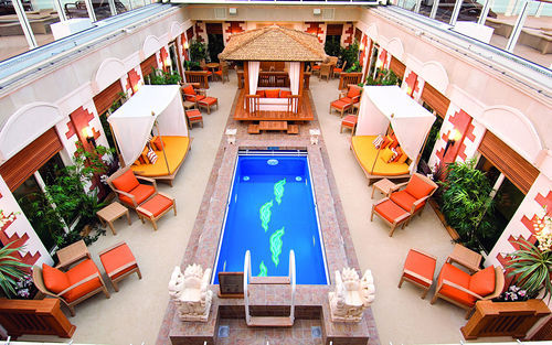 The refreshed courtyard area in The Haven. The refreshed courtyard area in The Haven.
