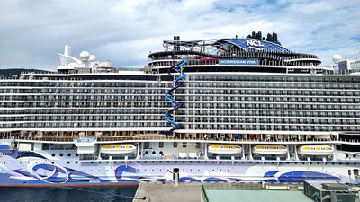 In its Q2 earnings report, NCLH said it was 60% to 65% booked for the next 12 months. Pictured, the new Norwegian Viva.