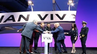 The Norwegian Viva’s christening in Miami was a star-studded event fronted by its godfather, Luis Fonsi.