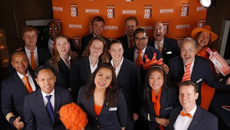 Holland America’s Koningsdam will be joining the Orange party.