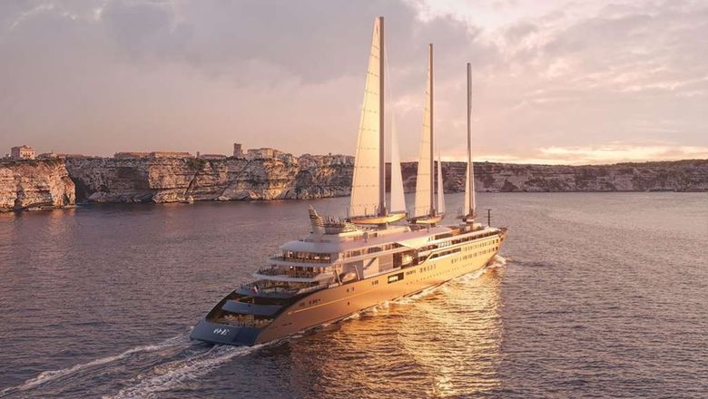 Three 1,500-sqm sails built with SolidSail technology allow for up to 100% propulsion.