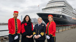 For the first time in Cunard’s 185-year history, the company is led by two women: Captain Inger Klein Thorhauge, who commands the Queen Anne, while Katie McAlister serves as the line’s president.