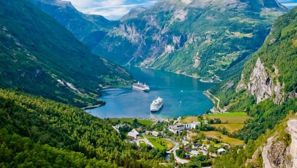 Cruisers can look forward to sailing through the picturesque fjords of Norway. Cruisers can look forward to sailing through the picturesque fjords of Norway.