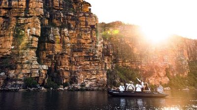 The Silver Explorer will bring cruisers on shore excursions to Australia’s natural wonders, such as King George Falls.