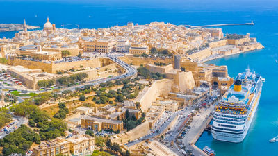 Valetta in Malta is rated the most beautiful port in the world.