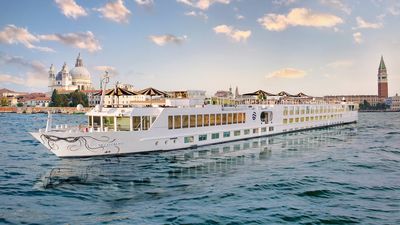 The S.S. La Venezia is a luxurious Uniworld river cruise ship launched in 2021, offering intimate voyages through Venice with elegant design, fine dining, and curated excursions.