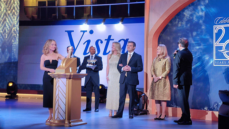 Oceania Vista’s official christening at Valletta, Malta.