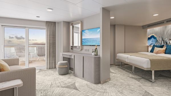 A rendering of Norwegian Viva's penthouse suite.