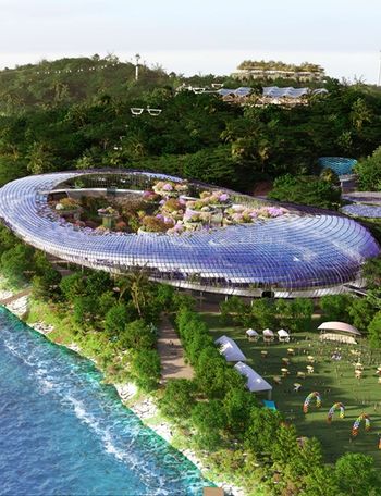 Along the southern coast, the Sensorium will anchor a new beachfront lifestyle precinct, combining indoor attractions, green public spaces and a flexible venue for festivals and events.