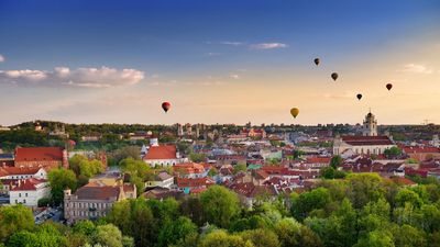 Vilnius' Old Town is home to a artsy scene and burgeoning foodie culture.