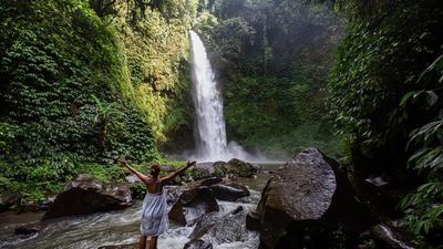 The Nungnung Waterfall is available for wedding ceremonies.