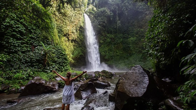 The Nungnung Waterfall is available for wedding ceremonies.