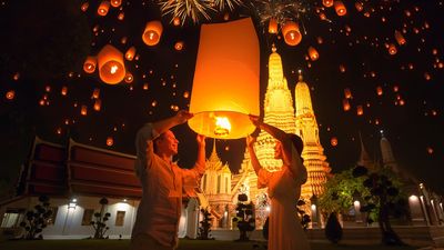 Sukhothai Loi Krathong Candle Festival.