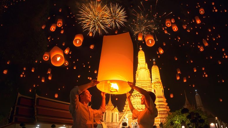 Sukhothai Loi Krathong Candle Festival.