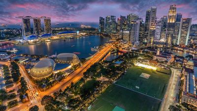 Singapore’s Marina Bay is a protected area where flying drones is strictly controlled.