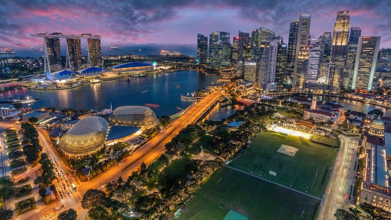 Singapore’s Marina Bay is a protected area where flying drones is strictly controlled.
