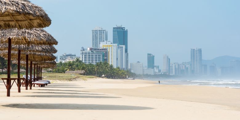 The central beach resort town of Danang was seeing crowds until the recent outbreak.