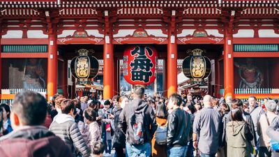 In August, Japan's tourism rebounded strongly, with 2,156,900 international visitors, reaching 85.6% of the August 2019 pre-pandemic levels.