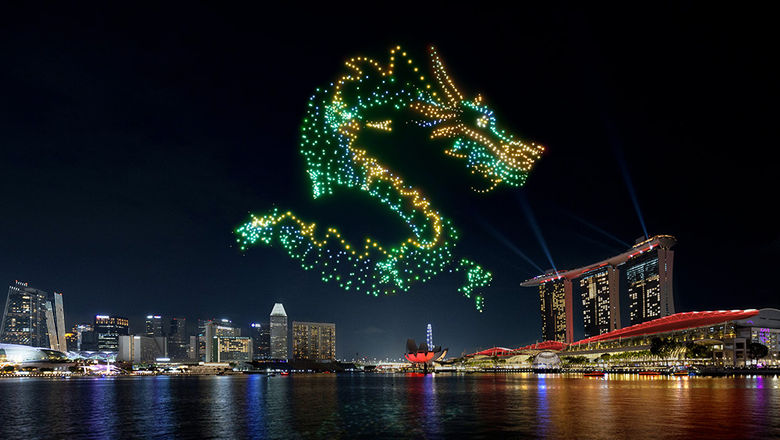 ‘The Legend of the Dragon Gate’ show will be brought to life through 1,500 drones set against the Singapore skyline.