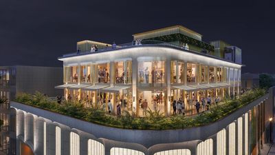 M8's façade complements the ancient streetscape of Macau.
