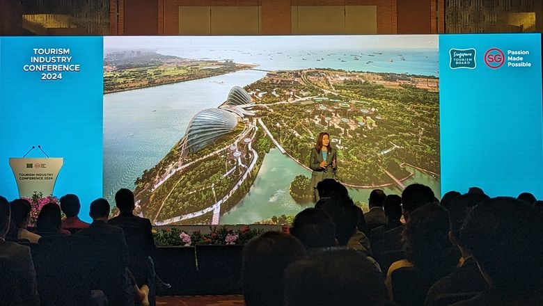 Melissa Ow, chief executive of the Singapore Tourism Board, speaks at the Tourism Industry Conference.