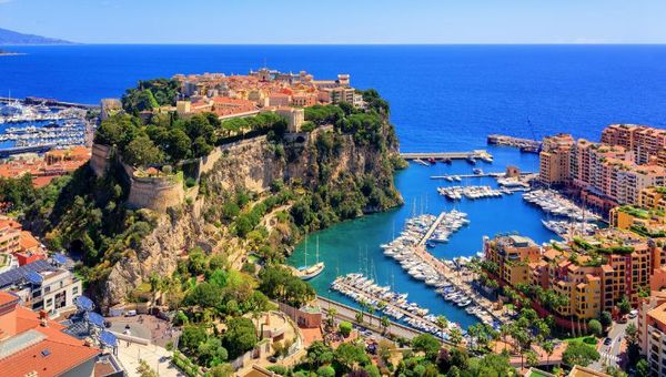 Prince Palace and the old town of Monaco.