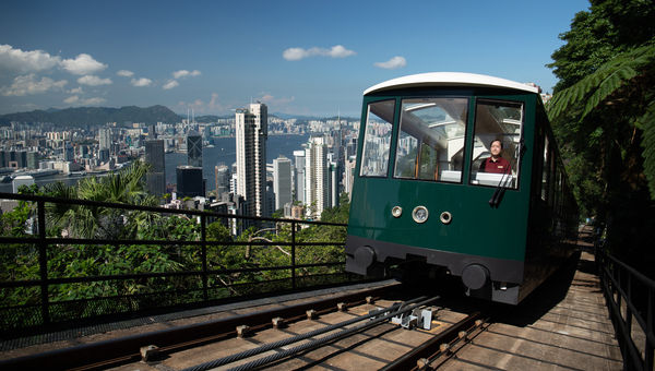 Hong Kong's iconic Peak Tram has reopened with a new look.