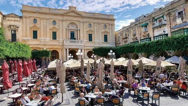 Piazza Regina in Valletta.