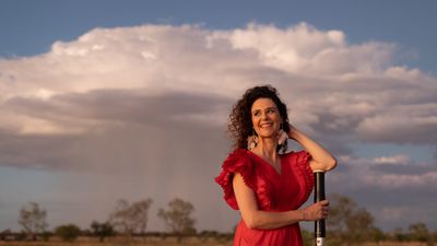 QSO Section principal bassoon, Nicole Tait, in Iningai (Longreach).