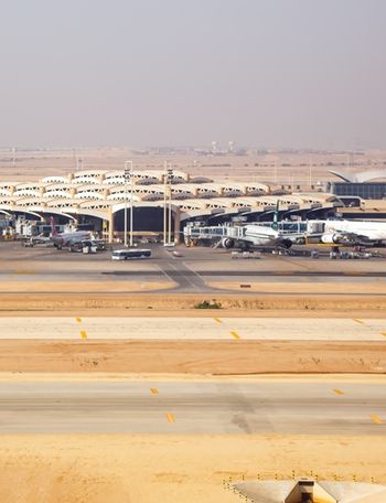 Saudi aviation authorities have suspended operations at Riyadh’s King Khalid International Airport as safety and damage assessments continue.