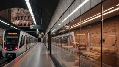 One subway right beneath the Colosseum (featured), and the other by the gate in the city’s third-century Aurelian Walls.