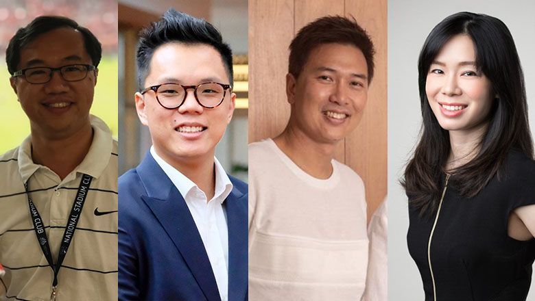 GlobalTix's Chan Chee Kong, ForwardKeys' Jamesong Wong, Tribe's Jason Loe and Park Hotel Group's Shin Hui Tan