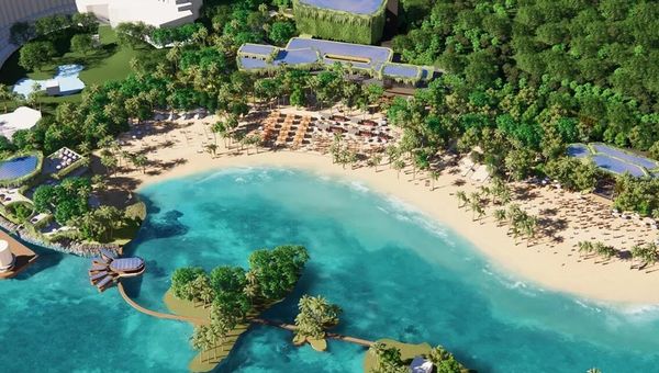 A rezoned beachfront area to offer events spaces, with the possibility of a new beachfront hotel under consideration.