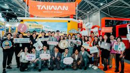 The Taiwan booth at the recent NATAS fair in Singapore.