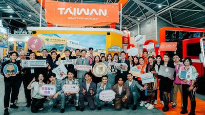 The Taiwan booth at the recent NATAS fair in Singapore.