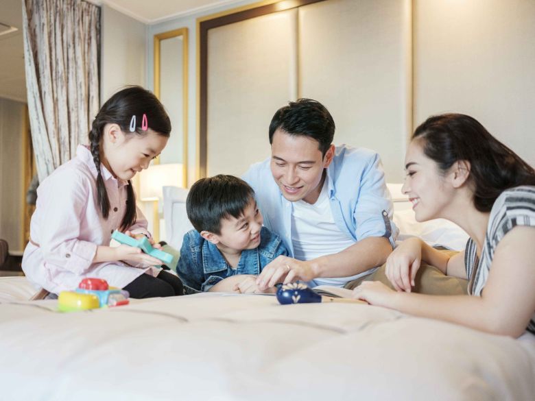 Guests have to keep to just two people a hotel room or cruise cabin, although families of up to four pax from the same household can still be booked for the same room/cabin. Pictured: A Palace suite on board World Dream.