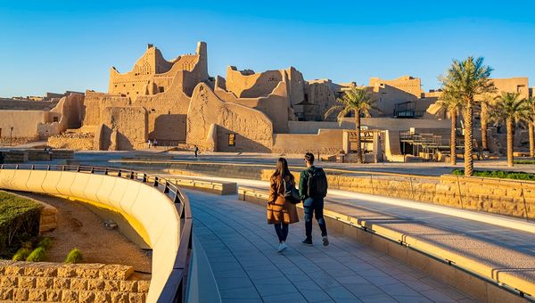 Travel back in time at Diriyah, a historic site in Riyadh, where the first Saudi state was founded, featuring ancient districts and palaces.