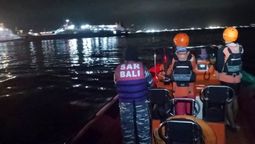 Rescue efforts underway after a ferry sank between East Java and Bali.