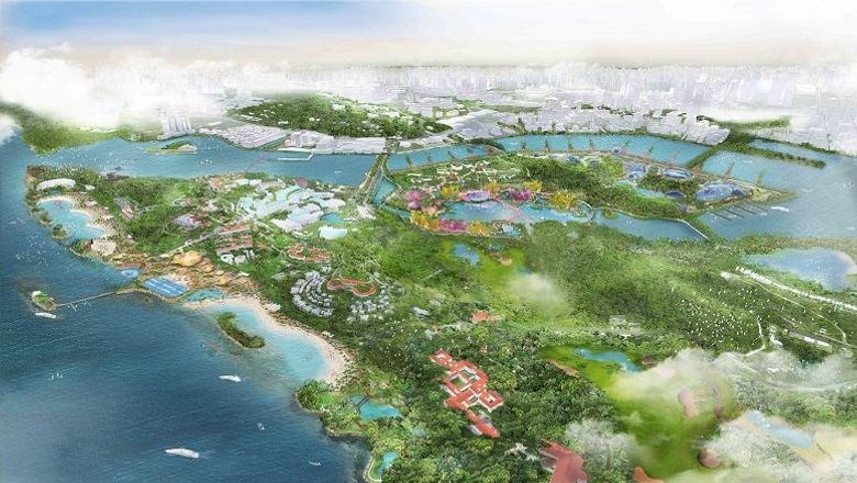 The Sentosa-Brani Master Plan will be implemented in phases over the next two or three decades.